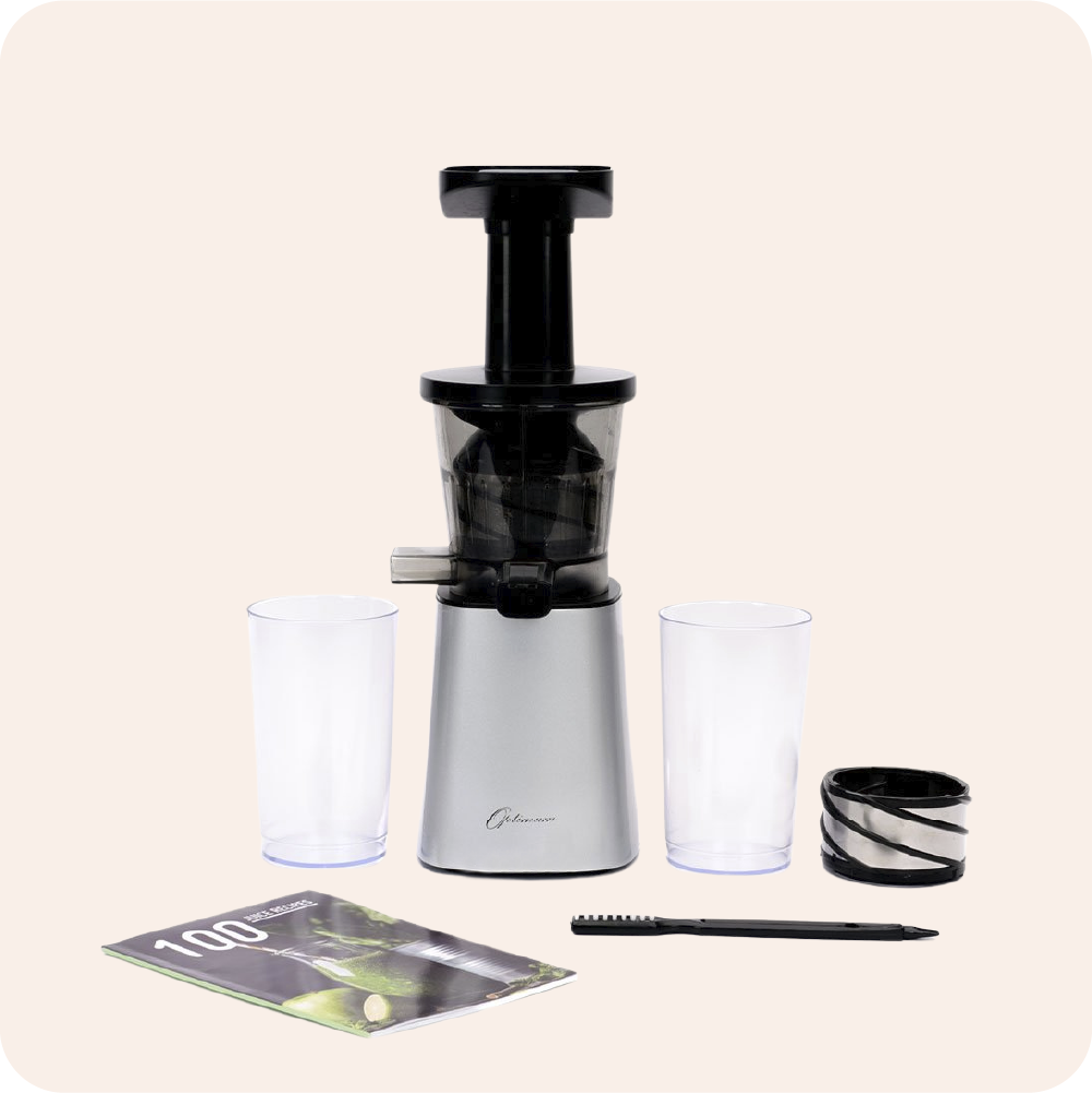 optimum 600m silver ex-demo cold press juicer