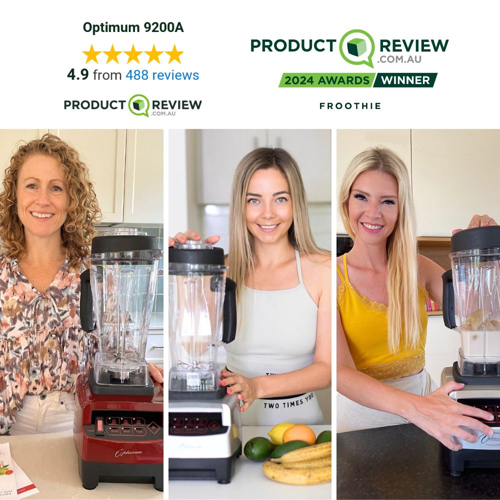 froothie best high speed blender optimum 9200A award winner powerful 2611 watts, happy customers