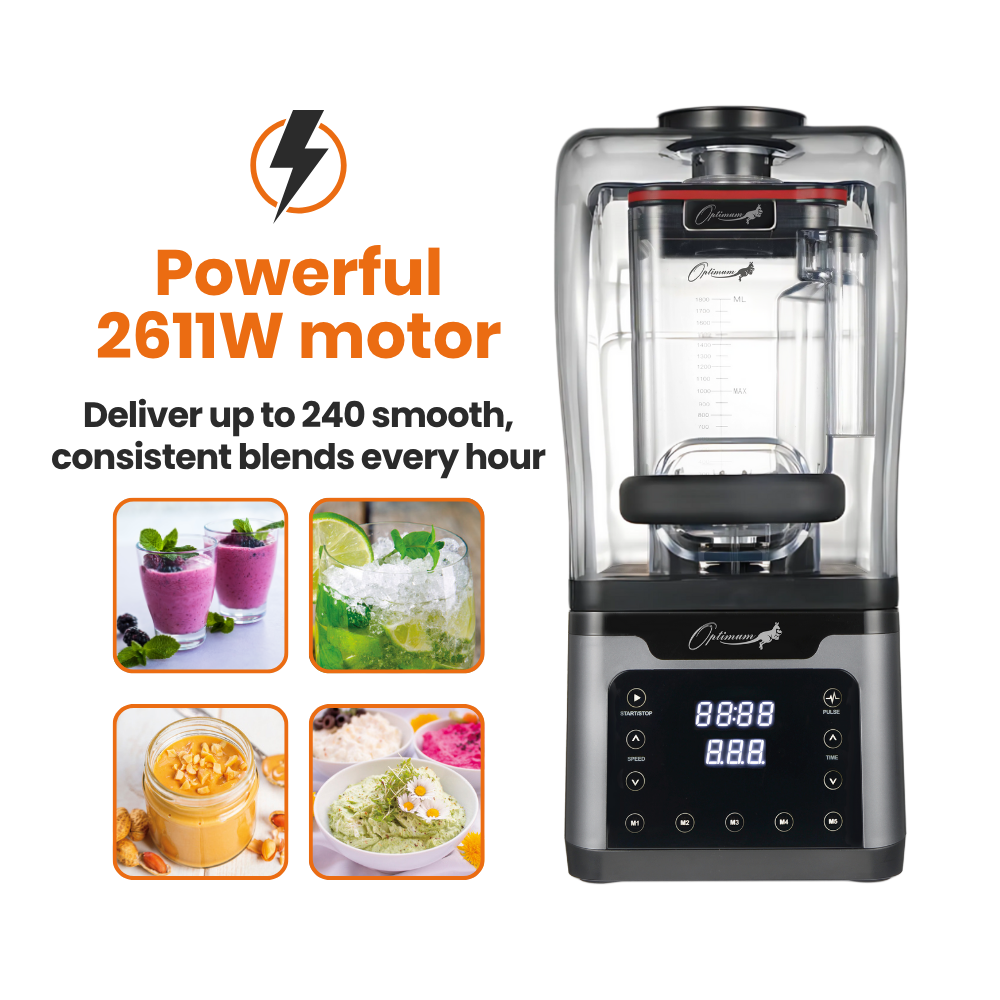Ex-Demo - Optimum 9400X - Best Commercial Blender in New Zealand With Optional Sound Cover