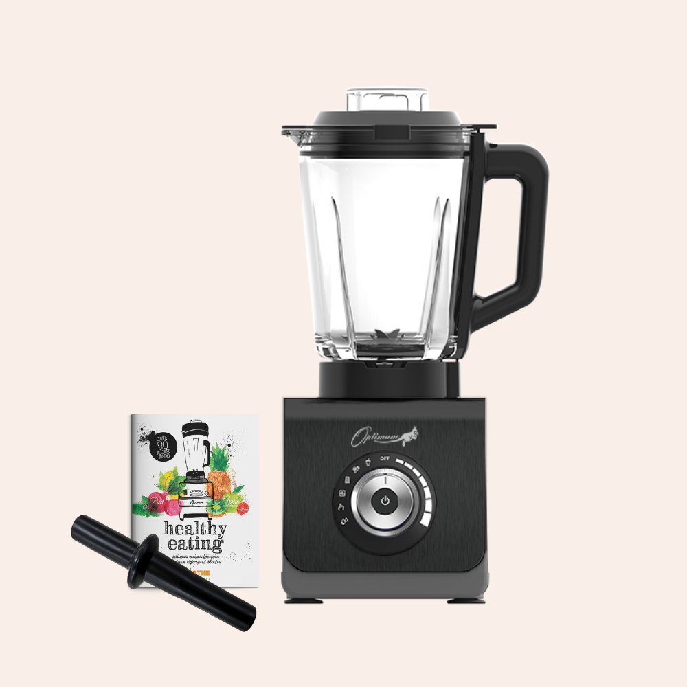 optimum 9400 essential food blender smoothie drink maker with glass jug black