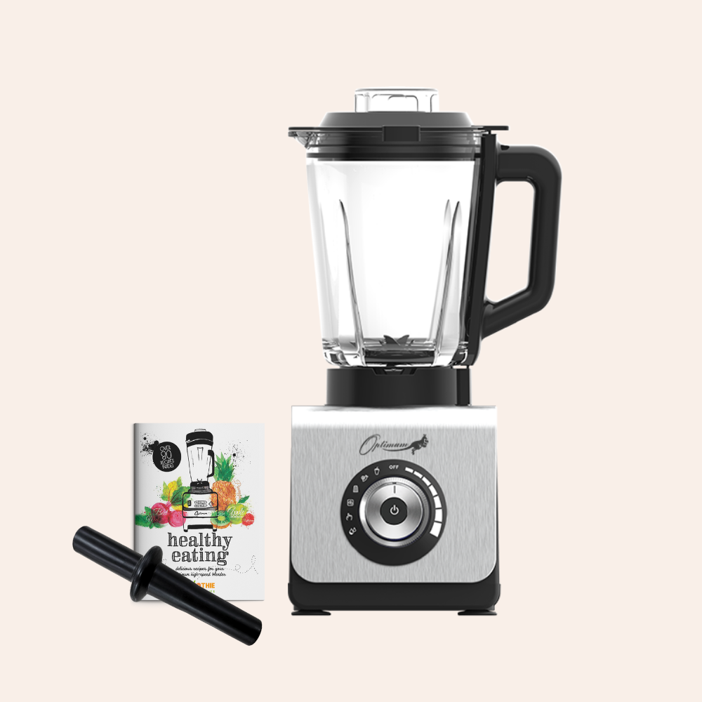 optimum 9400 essential food blender smoothie drink maker with glass jug silver