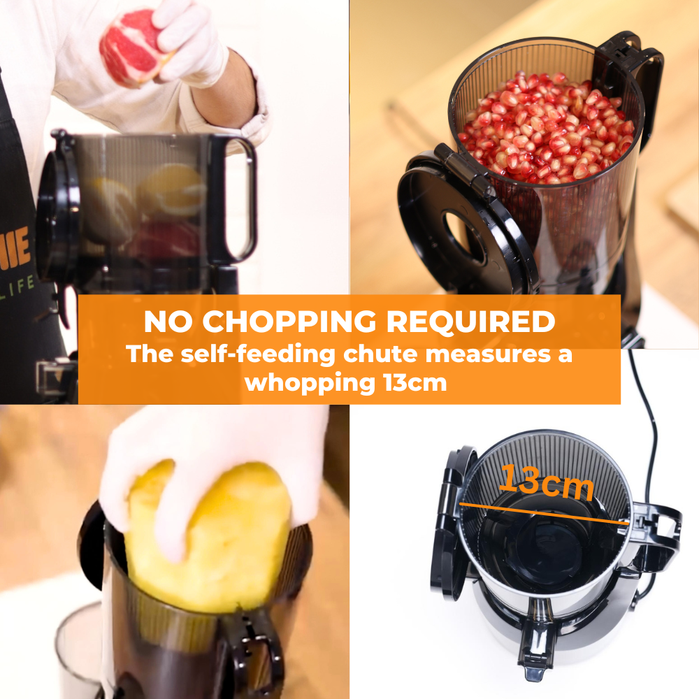 optimum 600xxl best cold press slow juicer award winner New Zealand no chopping ex-demo