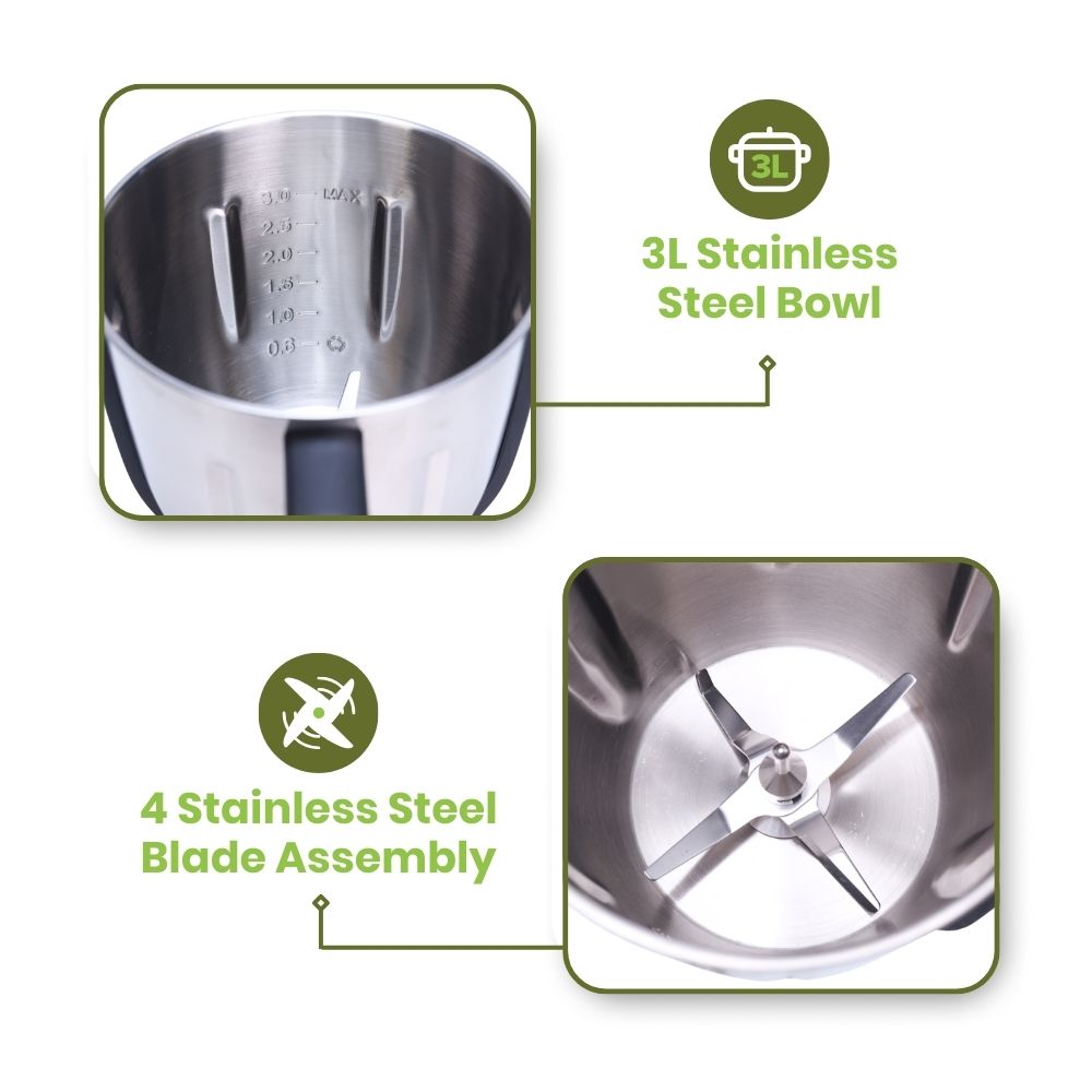 optimum thermocook pro m 3.0, best thermo cooker, thermomix competitor, magimix competition, all-in-one, multi cooker, 3l bowl