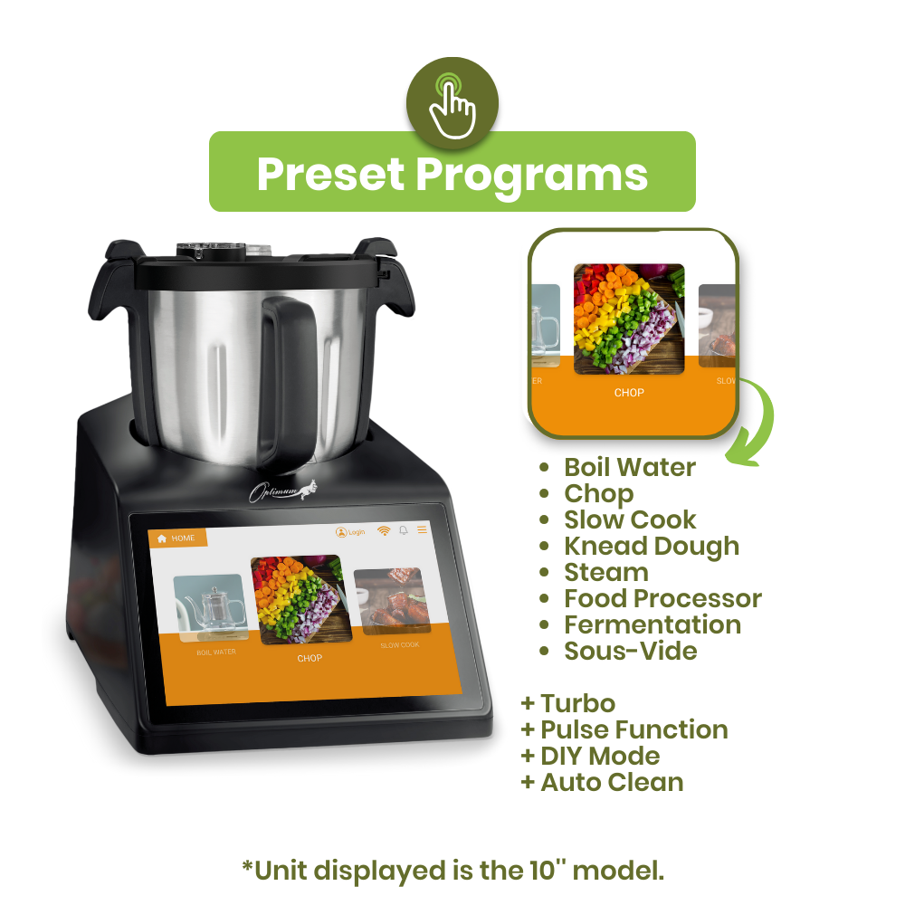 optimum thermocook pro m 3.0, best thermo cooker, thermomix competitor, magimix competition, all-in-one, multi cooker, preset programs