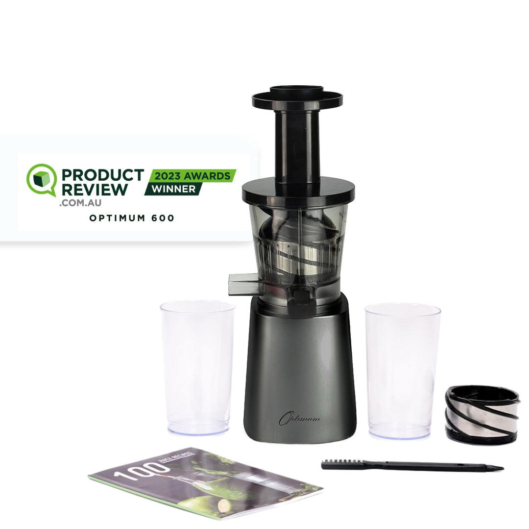 best juicer new zealand optimum 600m slow juicer cold press compact hurom kuvings mod competitor citrus juicer productreview award winner