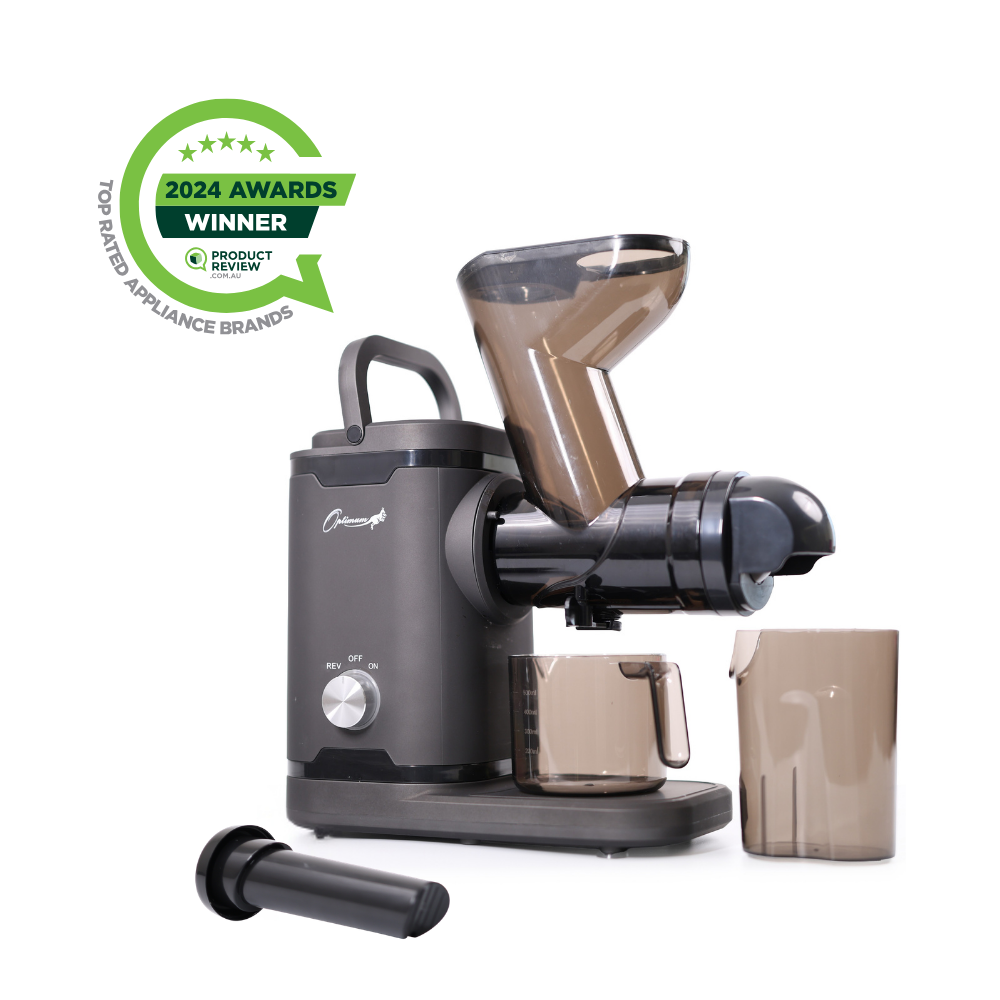 optimum h3000 essential big mouth horizontal double chute juicer best in australia award winner