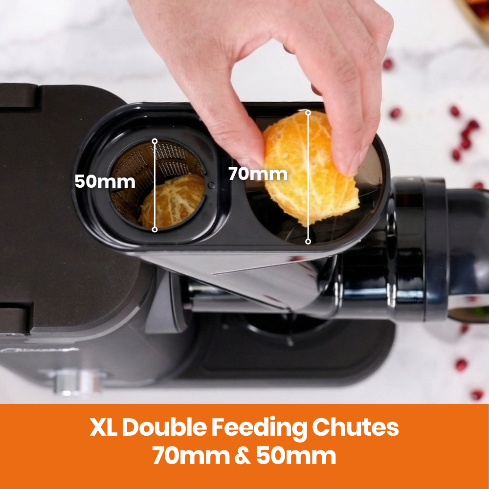 horizontal juicer h3000 essential best cold press juicer australia big mouth 70mm chute