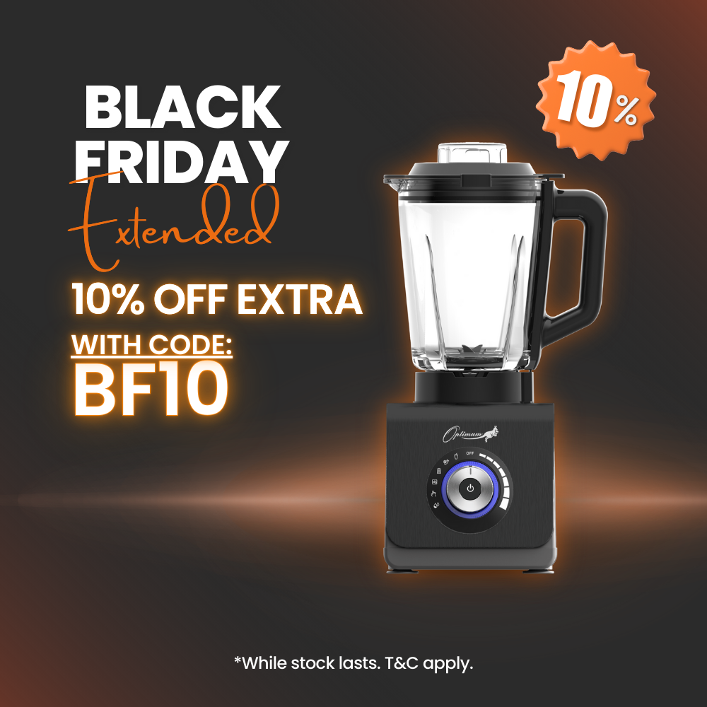 optimum 9400 essential food blender smoothie drink maker with glass jug black special black friday discount