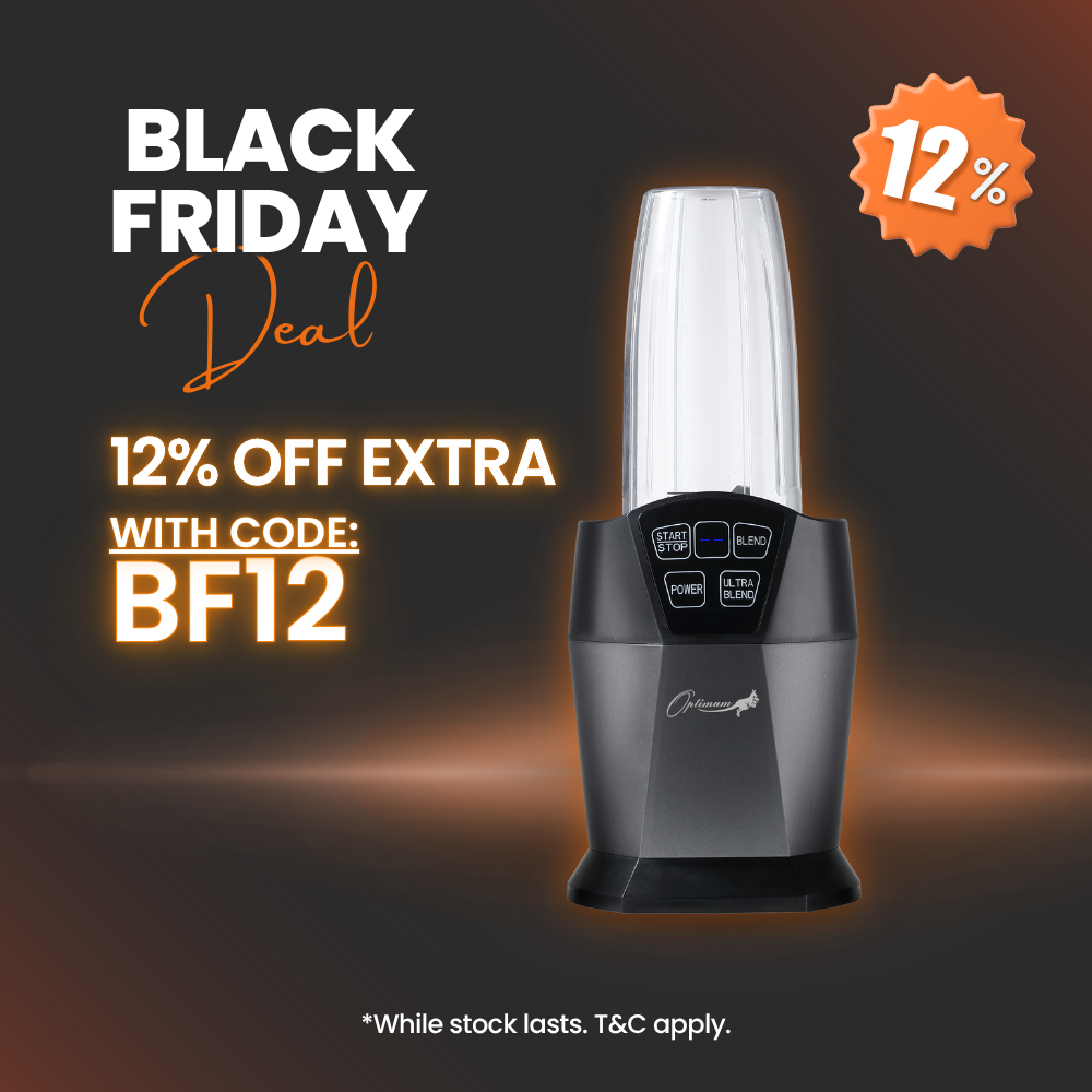 Optimum Nutriforce 2.0 Extractor Smoothie Maker - Personal High Speed Blender award winner mini portable special black friday discount