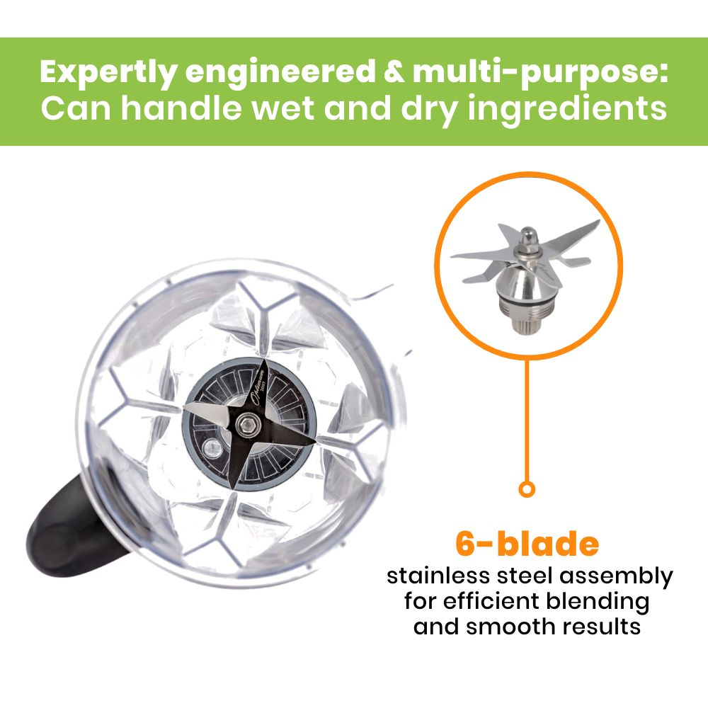 
                  
                    froothie best high speed blender optimum 9200A award winner powerful 2611 watts, stainless steel blade assembly
                  
                