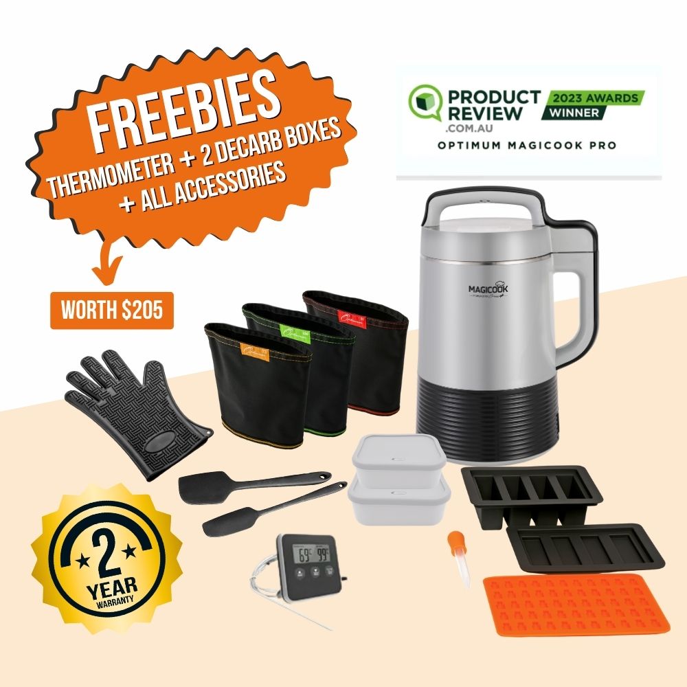 
                  
                    optimum magicook pro oil butter herb infuser decarboxylator award winner
                  
                
