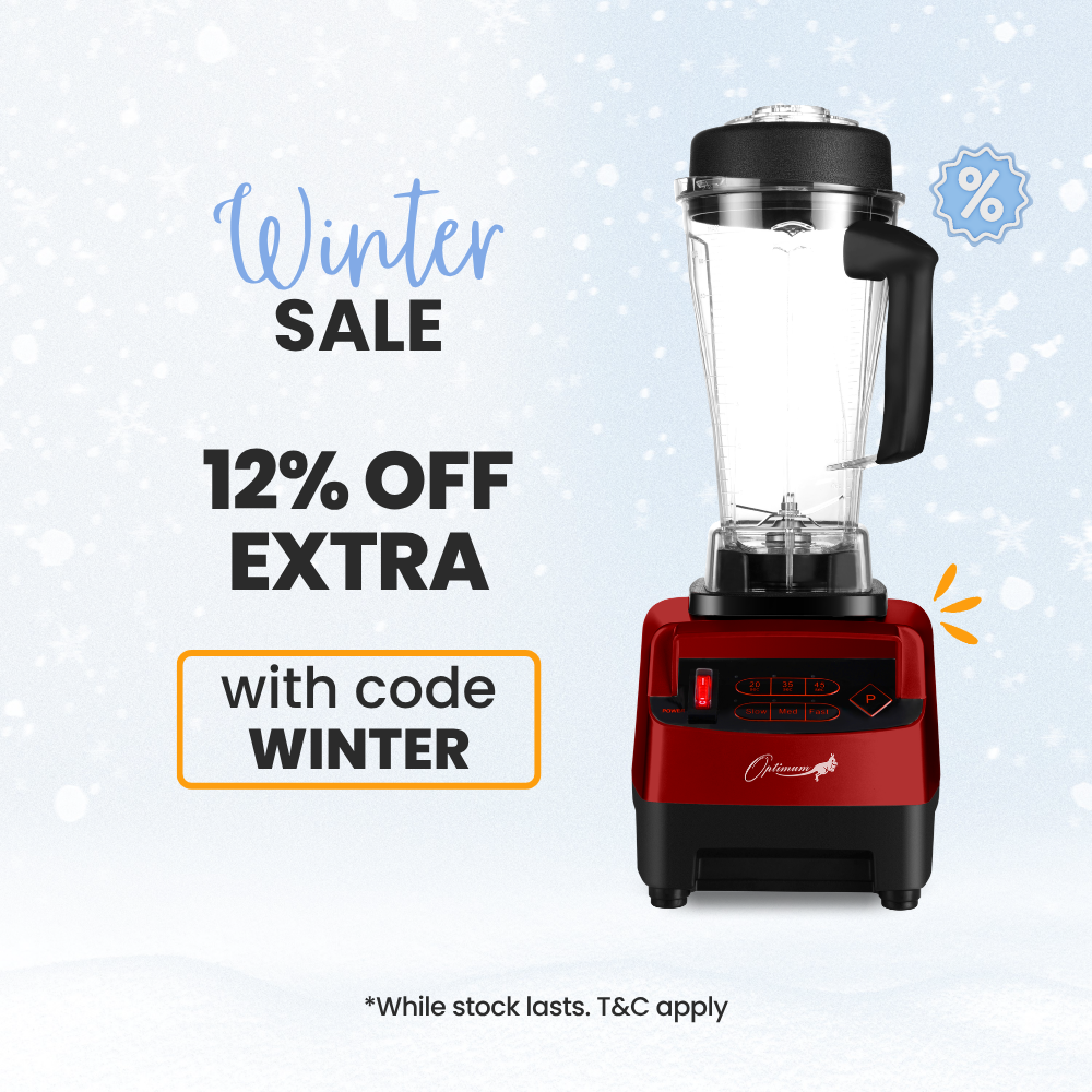 froothie best high speed blender optimum 9200A award winner powerful 2611 watts, red