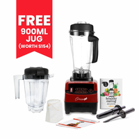 Thumbnail for froothie best high speed blender optimum 9200A award winner powerful 2611 watts, red