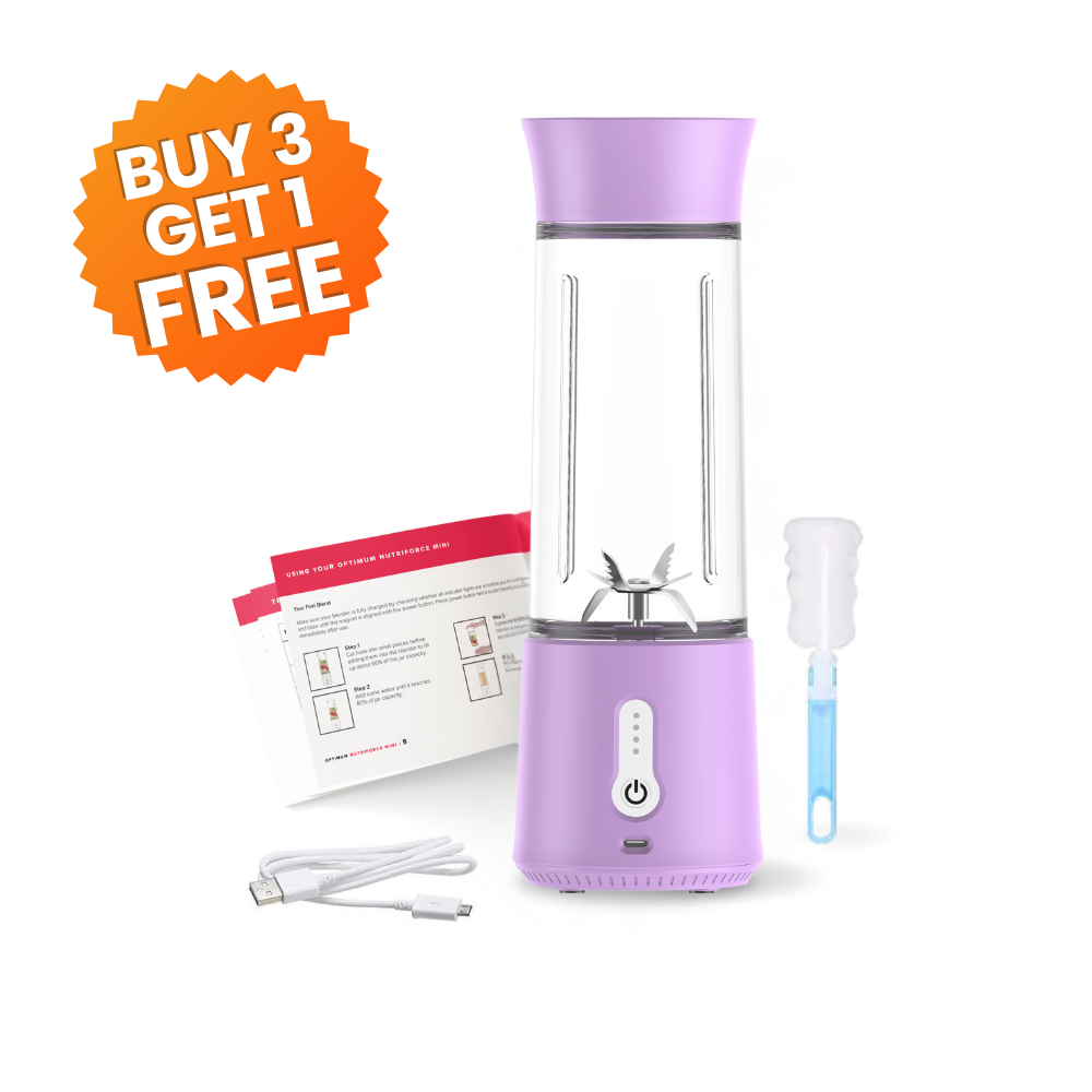 
                  
                    Nutriforce mini buy 3 get 1 free offer portable blender 500ml lavender
                  
                