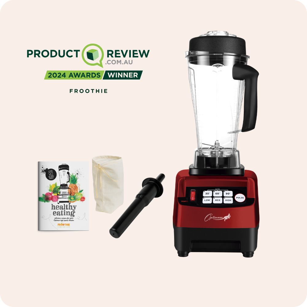 
                  
                    optimum 8200 best high speed blender Australia froothie award winner red
                  
                