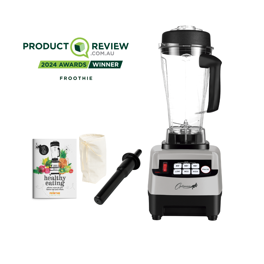 
                  
                    optimum 8200 best high speed blender Australia froothie award winner silver
                  
                