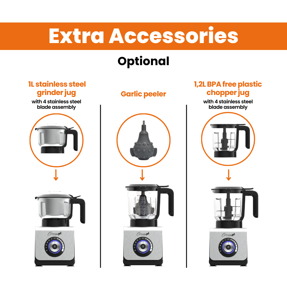 
                  
                    optimum 9400 essential best food blender smoothie maker award winner optional accessories
                  
                