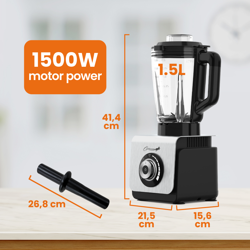 
                  
                    optimum 9400 essential best food blender smoothie maker award winner powerful 1500W
                  
                
