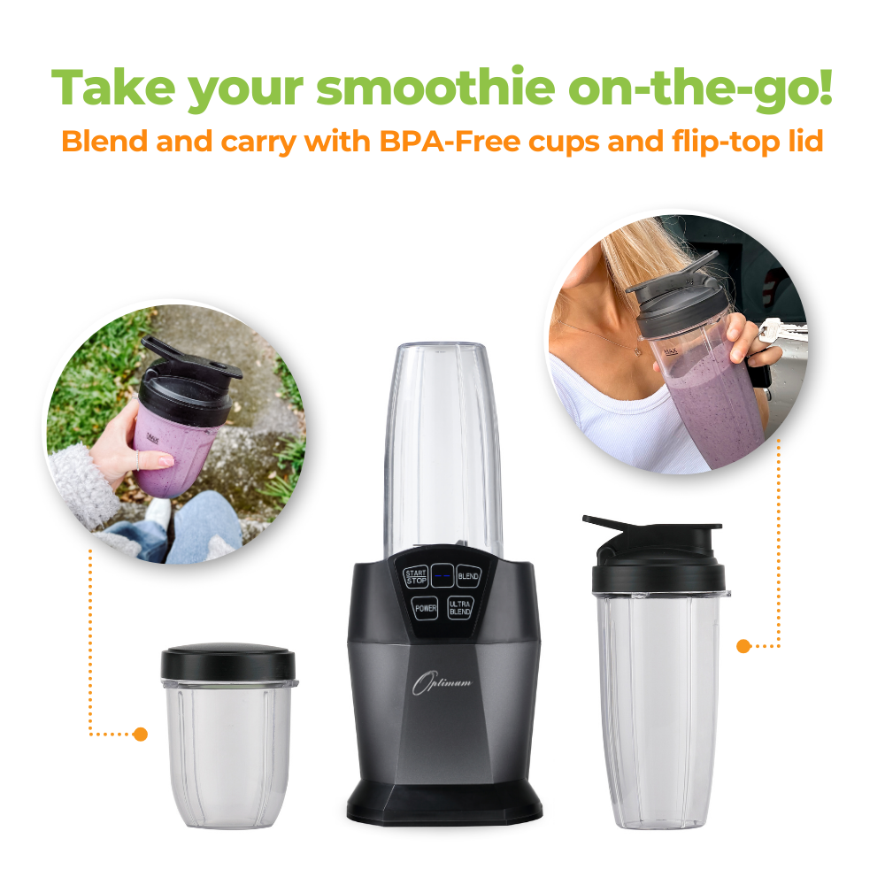
                  
                    Optimum Nutriforce 2.0 Extractor Smoothie Maker - Personal High Speed Blender
                  
                